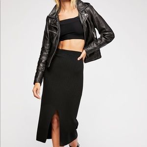 FREE PEOPLE SKYLINE MIDI SKIRT